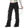 Broek met kettingen en ritsen zwart - Go Broek met kettingen en ritsen zwart - Go